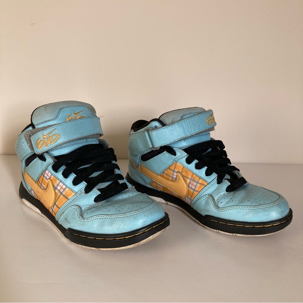 Nike iD custom baby blue air 6.0 high top sneakers size 6.5 - Picture 7 of 12